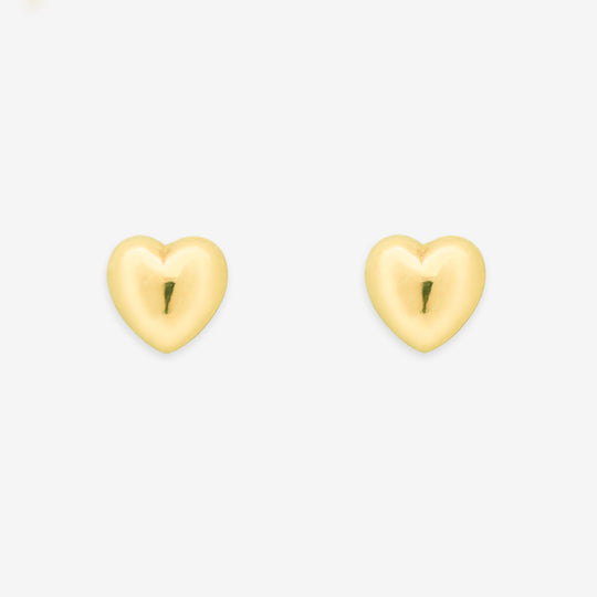 K10 イエローゴールド ハート ピアス