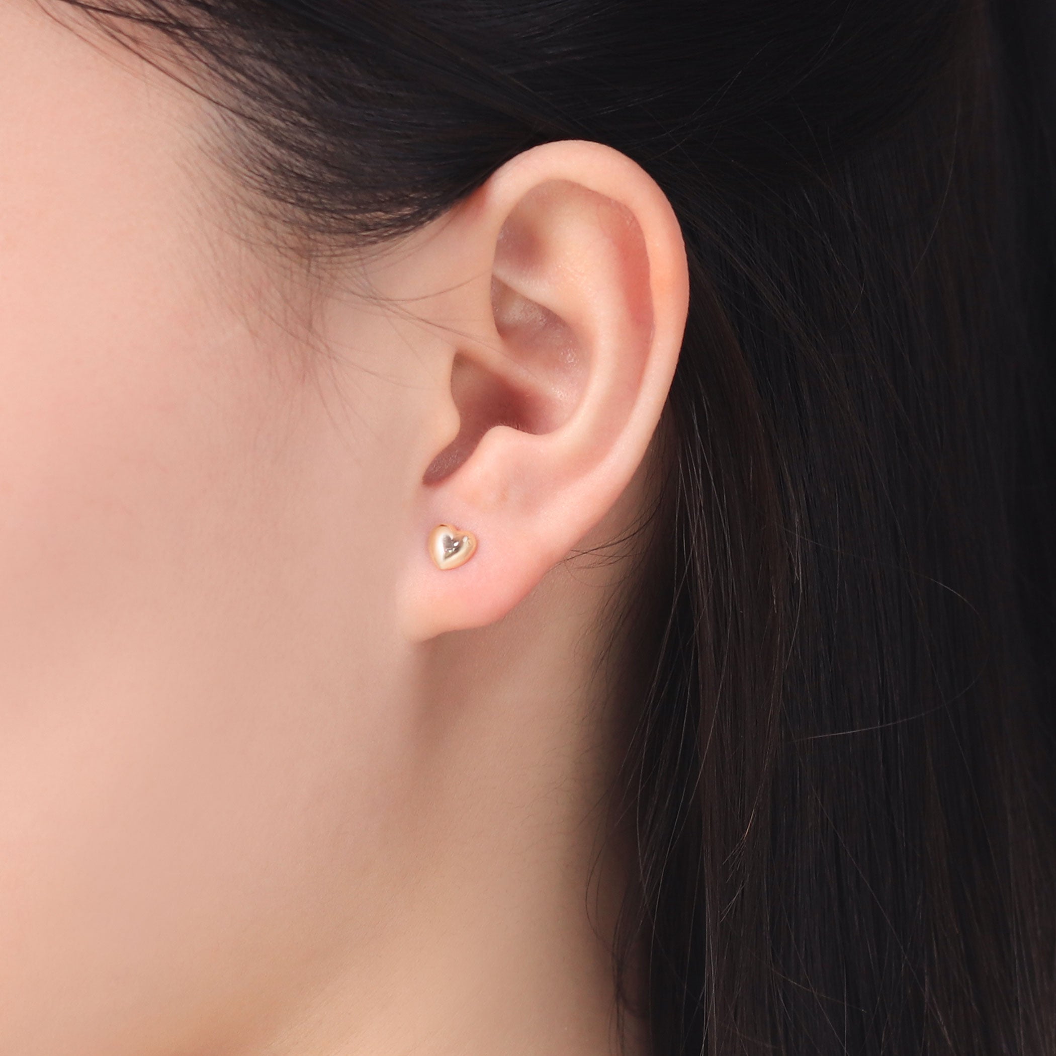K10 イエローゴールド ハート ピアス – Milluflora | ミルフローラ