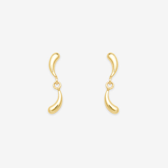 K10 イエローゴールド ピアス