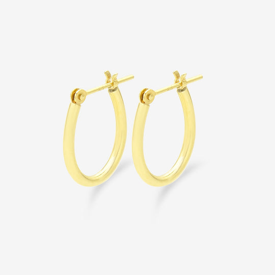 K18 イエローゴールド フープ ピアス