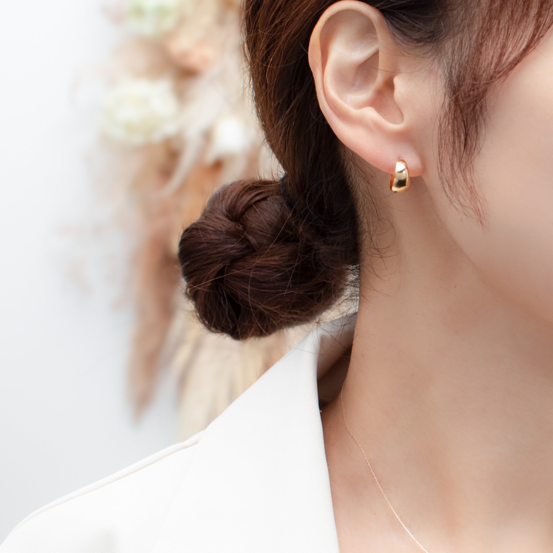 Milluflora K18 フープピアス 両耳用 Milluflora K18 フープピアス 両耳用 K18 イエローゴールド フープ