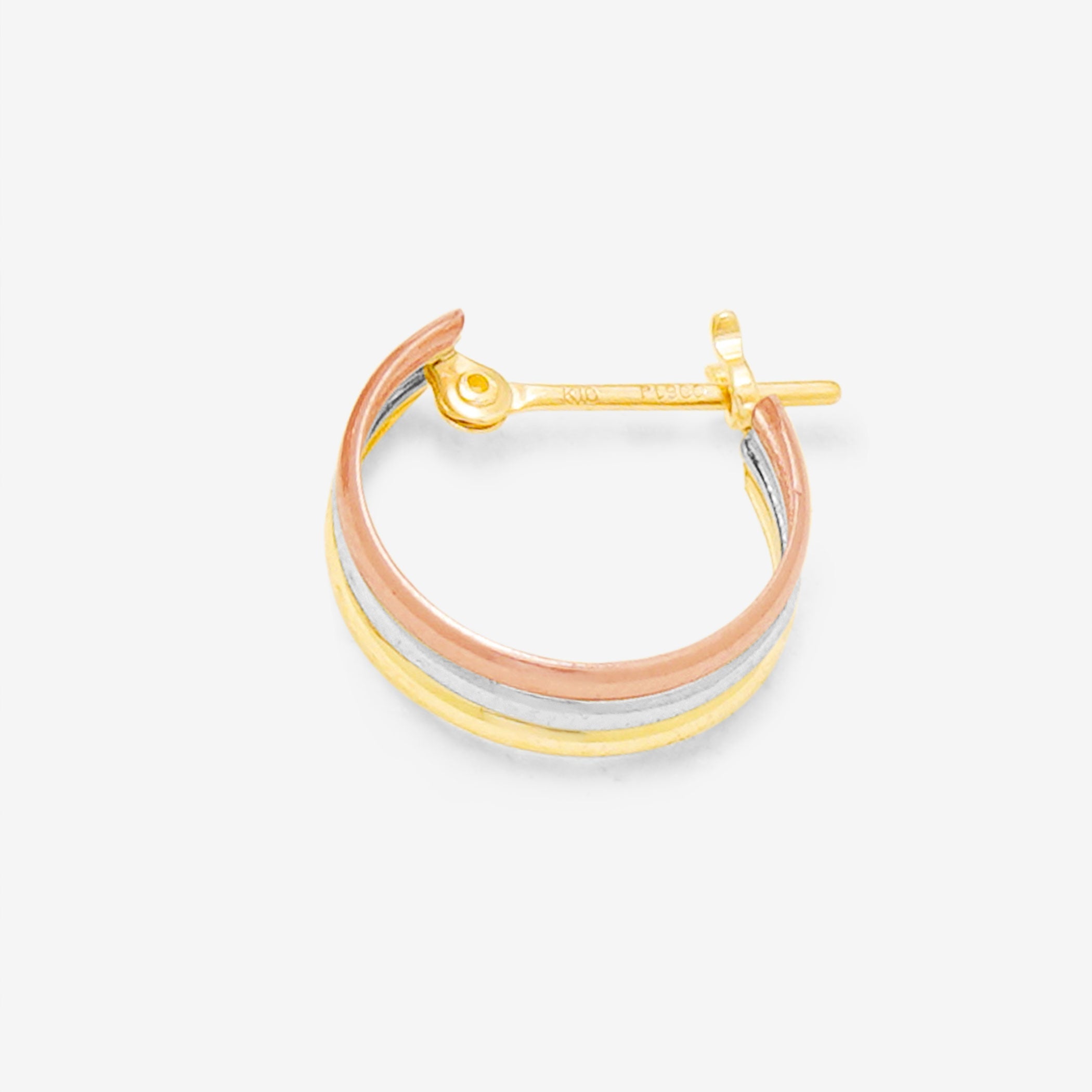 K10 イエローゴールド/ピンクゴールド/プラチナ フープ ピアス K10 イエローゴールド/ピンクゴールド/プラチナ フープ ピアス