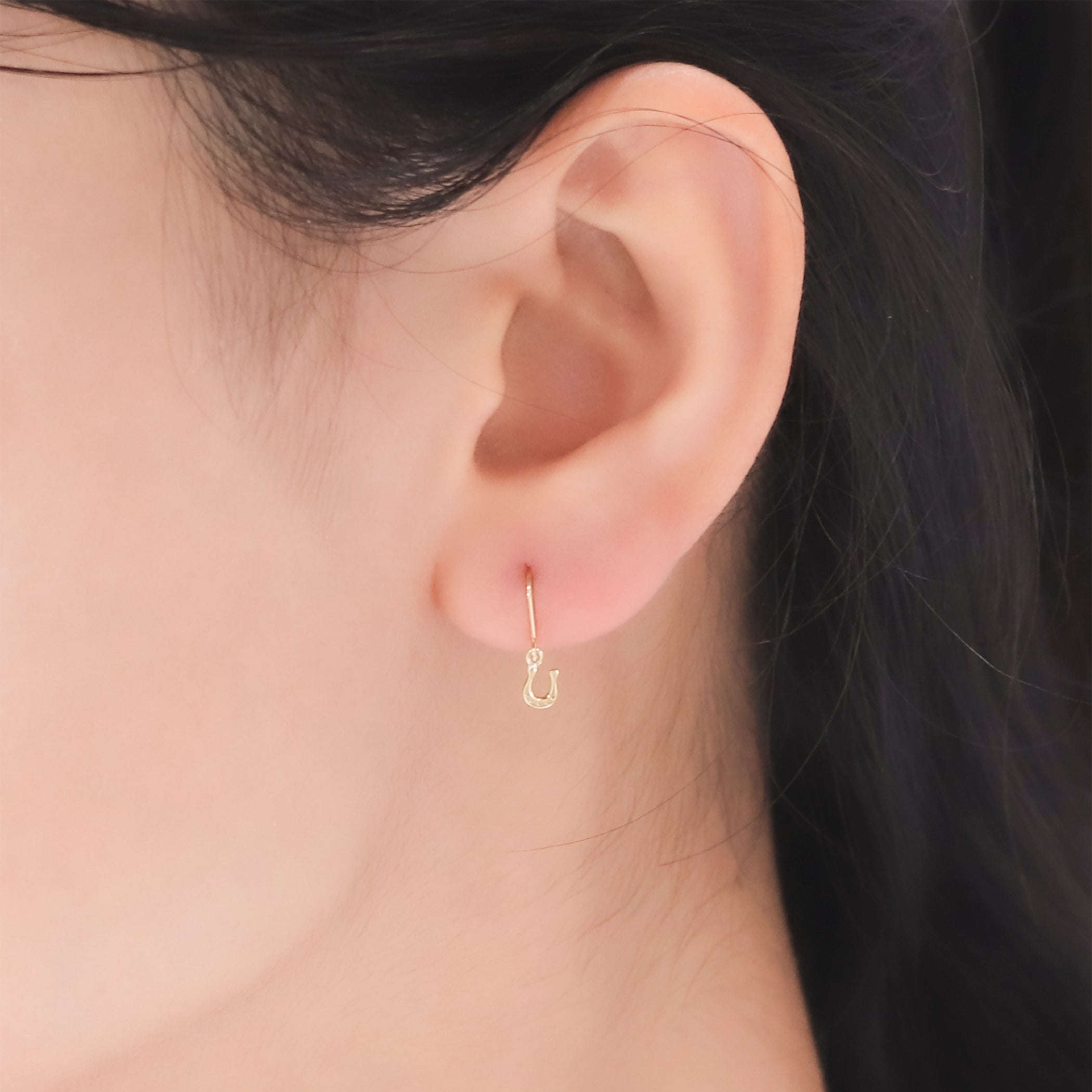 K10 イエローゴールド 馬蹄 フック ピアス – Milluflora | ミル