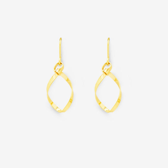 K10 イエローゴールド フック ピアス