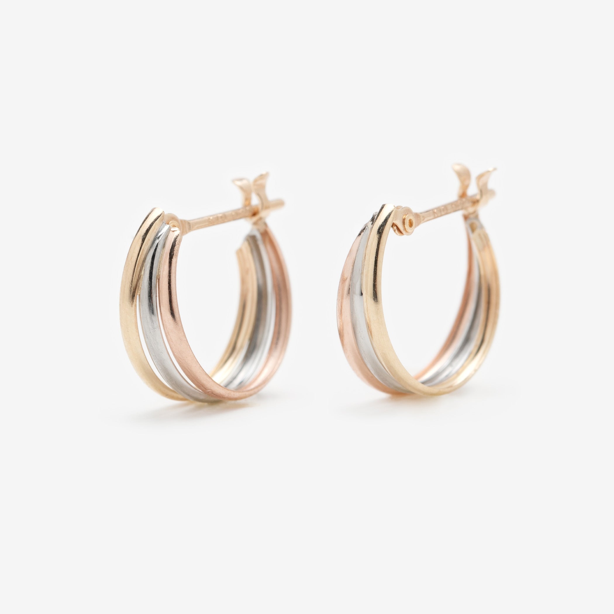 K10 イエローゴールド/ピンクゴールド/プラチナ フープ ピアス K10 イエローゴールド/ピンクゴールド/プラチナ フープ ピアス