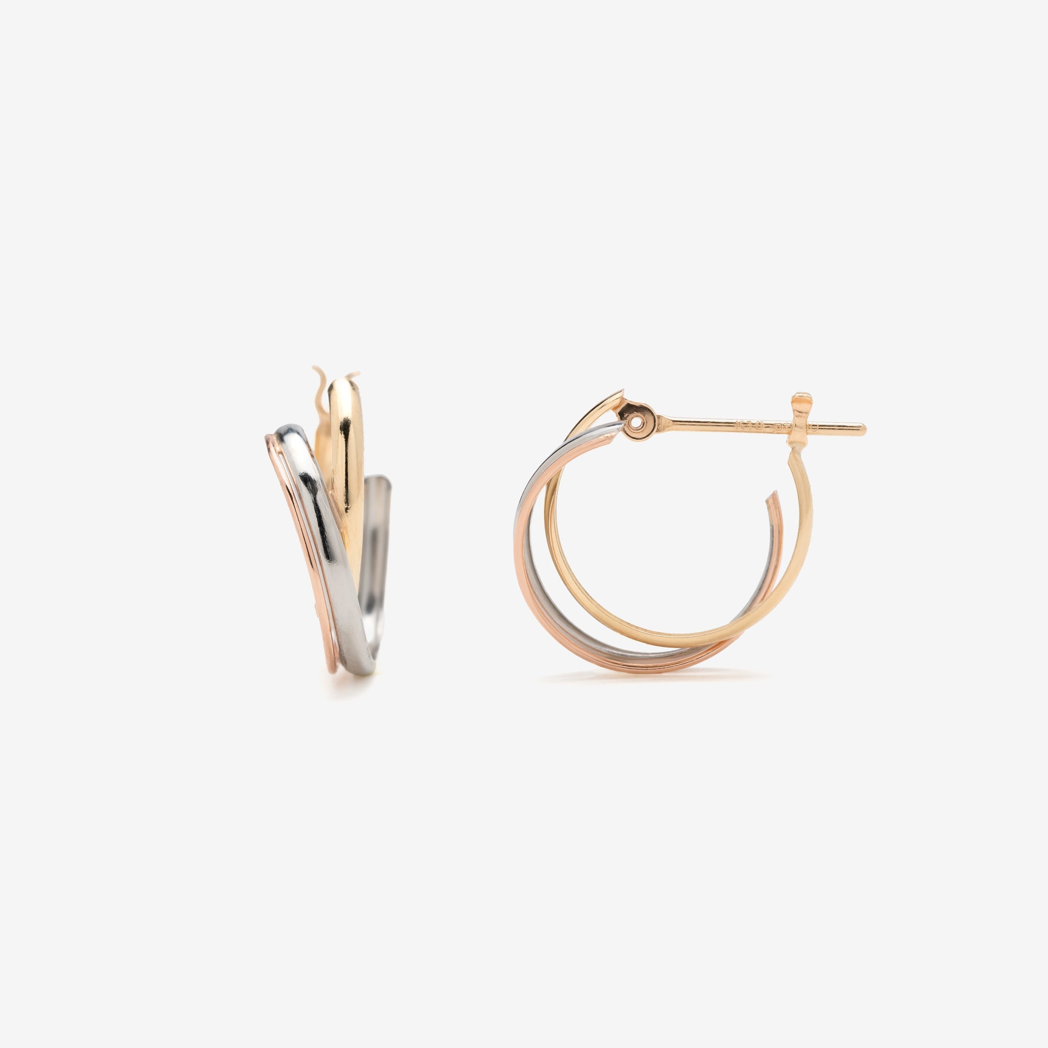 14Kイエローゴールド フープピアス K10 イエローゴールド フープ ピアス（30mm） （8179346735406