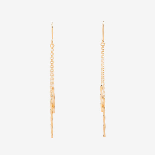 K10 イエローゴールド フック ピアス