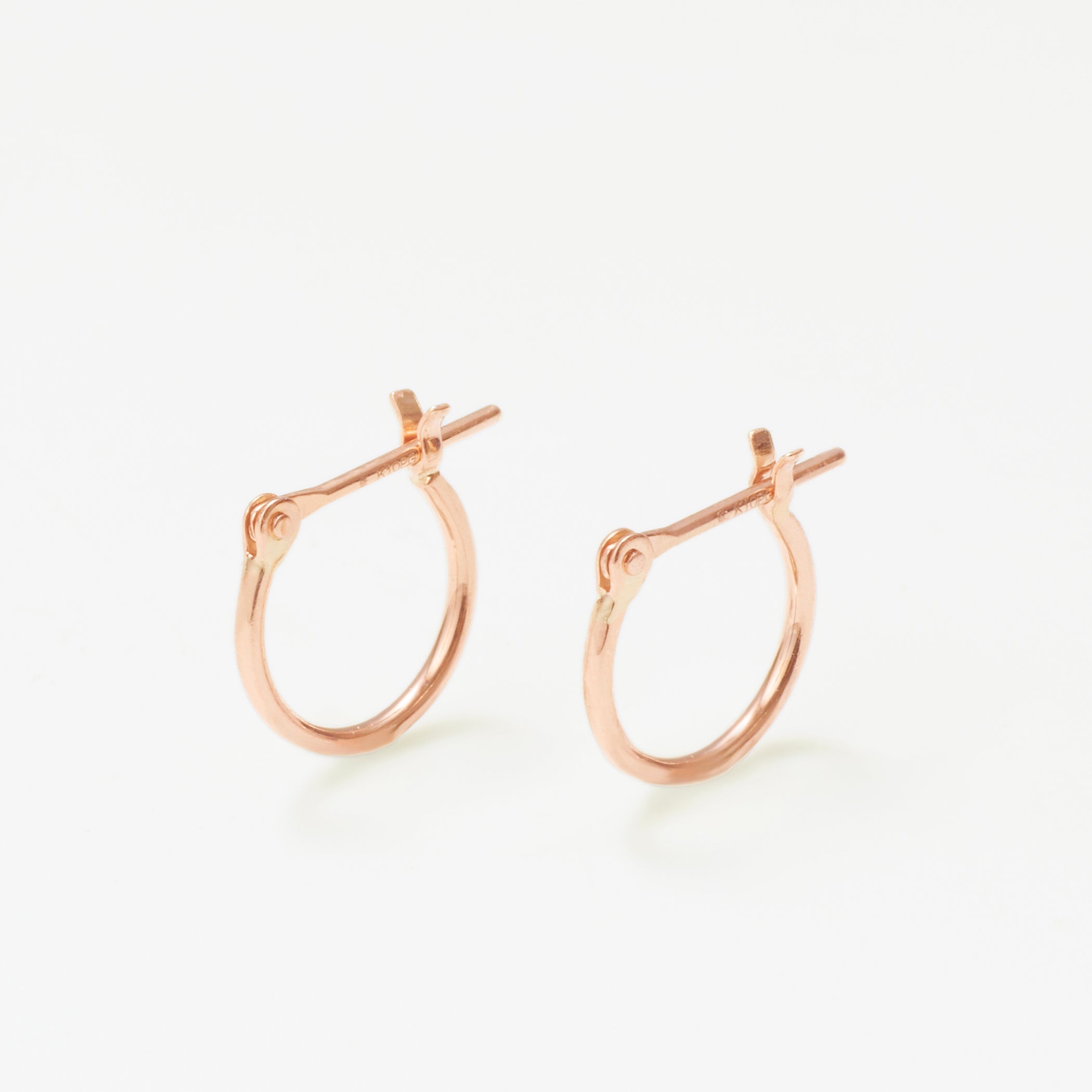 K10 ピンクゴールド フープ ピアス（10mm） – Milluflora | ミル
