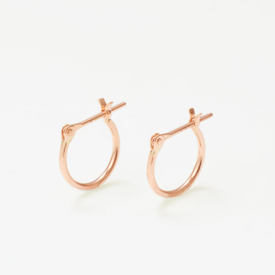 K10 ピンクゴールド フープ ピアス（10mm）