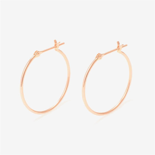 K10 ピンクゴールド フープ ピアス（20mm）