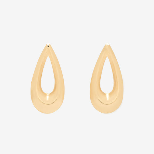 K10 イエローゴールド しずく ピアス