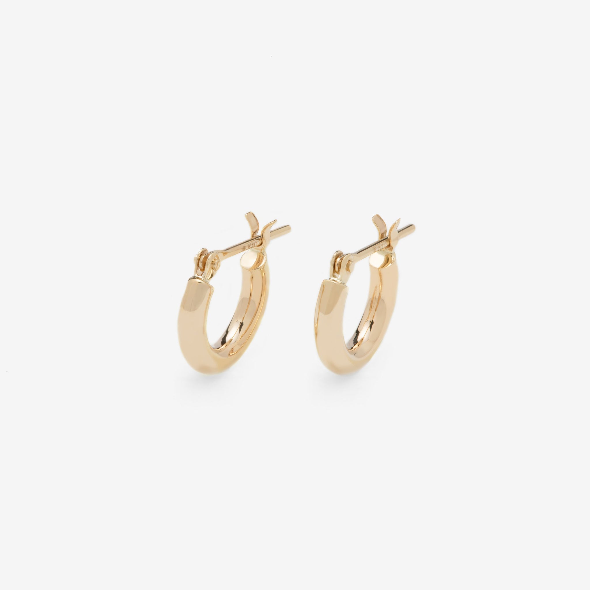 Milluflora フープピアス 10mm K10 イエローゴールド フープ ピアス（10mm） – Milluflora