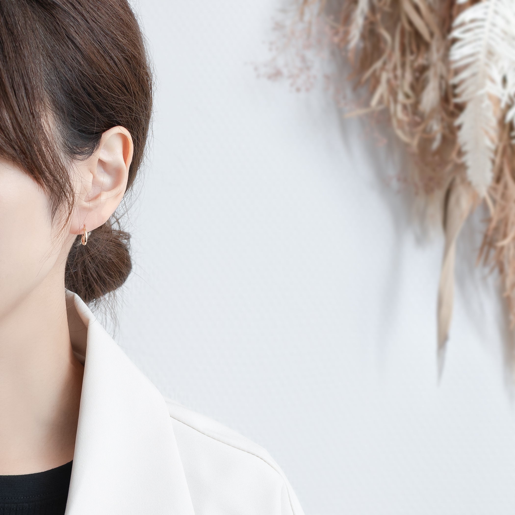 K10 イエローゴールド フープ ピアス（10mm） – Milluflora | ミル