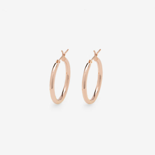 K10 ピンクゴールド フープ ピアス（20mm）