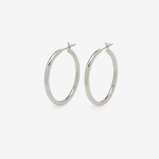 プラチナ フープ ピアス（25mm）