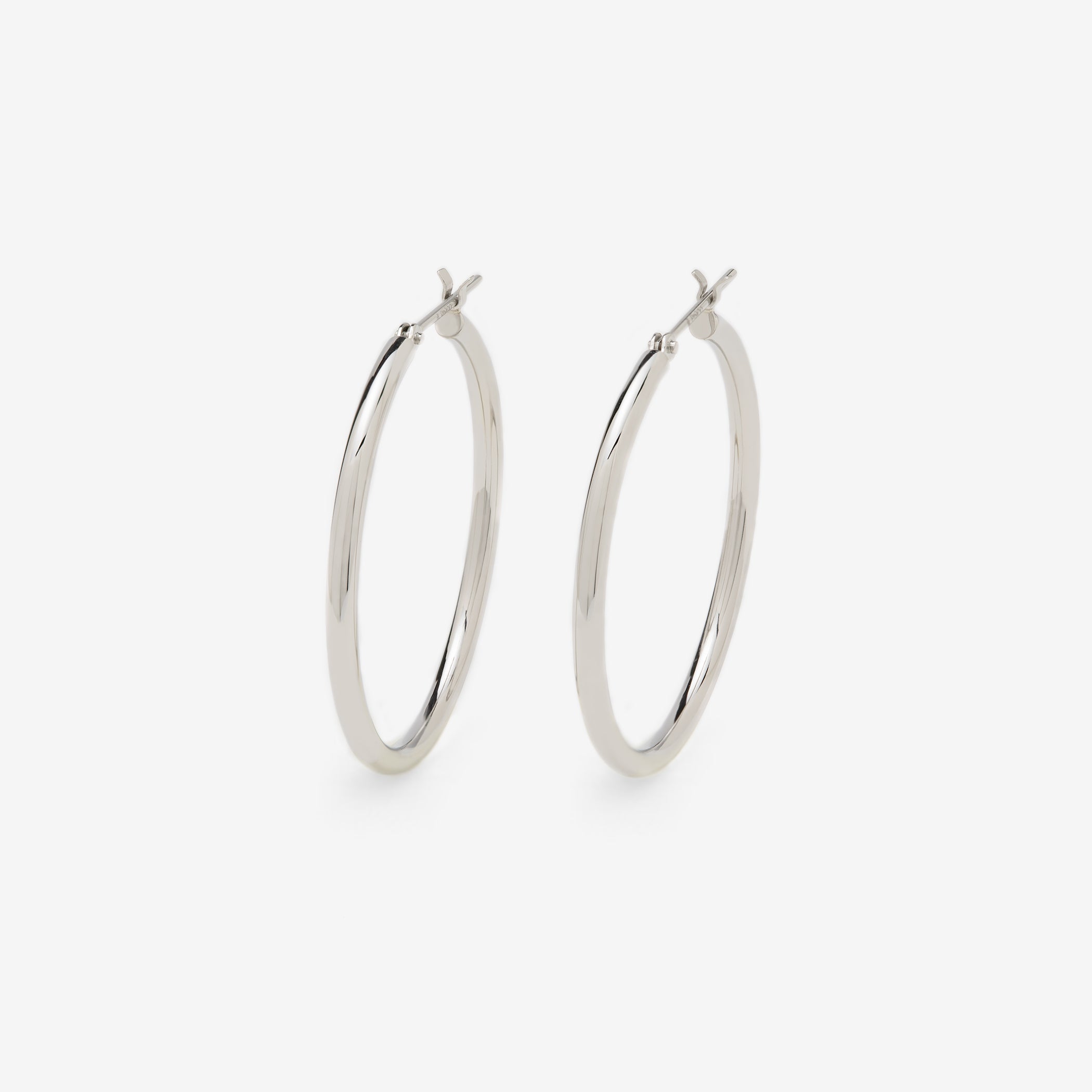 プラチナ フープ ピアス（30mm）