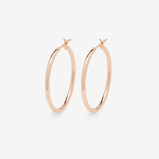K10 ピンクゴールド フープ ピアス（30mm）