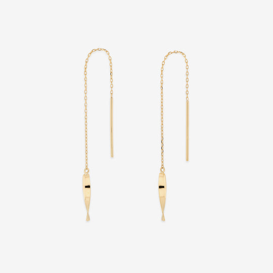 K18 イエローゴールド アメリカン ピアス