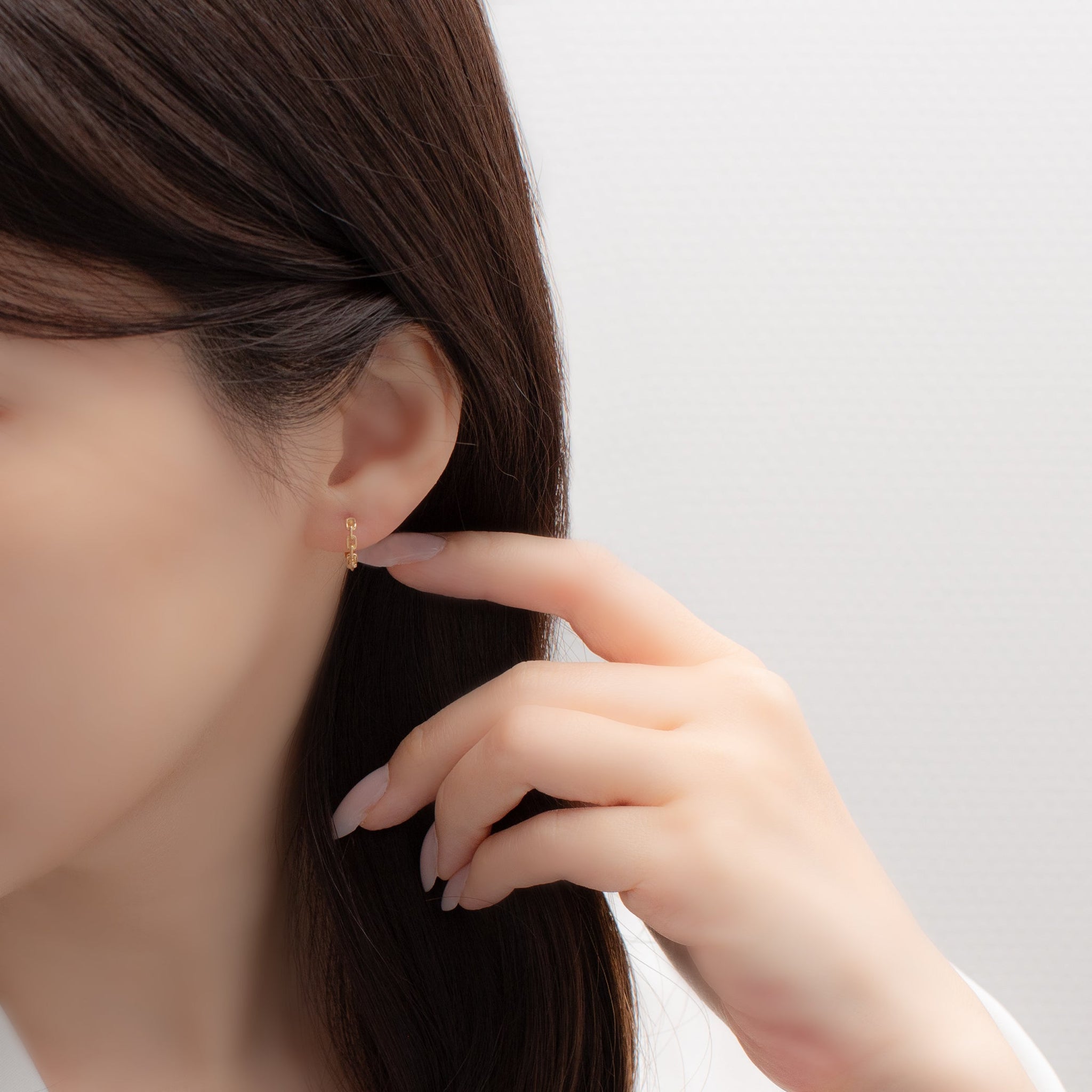 GOLD HOOP PIERCE [1piece] ゴールドフープピアス [片耳用] FLUI
