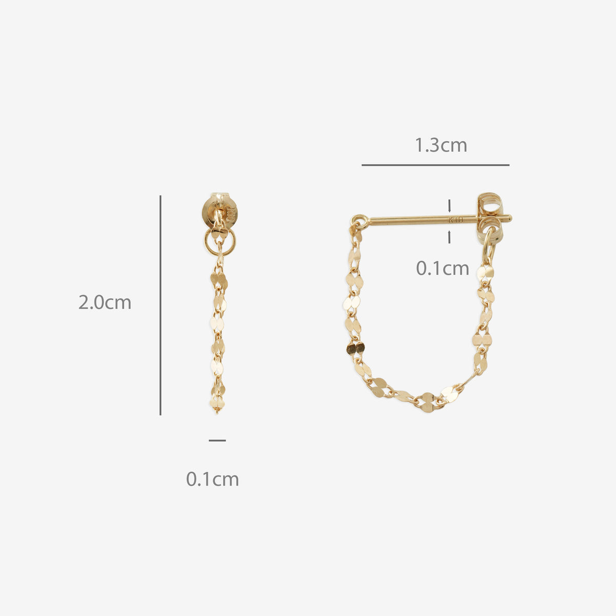 【WEB限定】K10 イエローゴールド ピアス