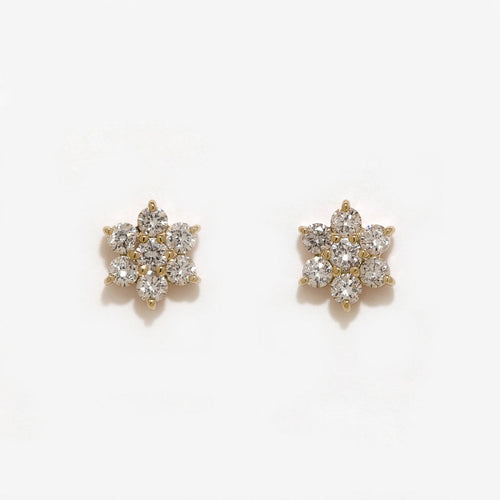 K18 イエローゴールド ダイヤモンド ピアス（0.3ct）