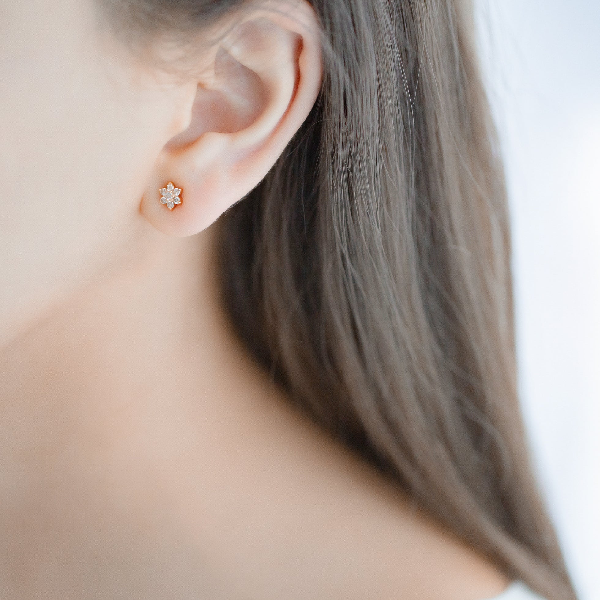【期間限定セール】K18 イエローゴールド ダイヤモンド ピアス（0.3ct）