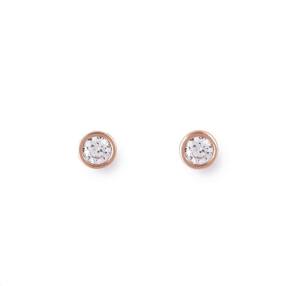【WEB限定】K18 ピンクゴールド ダイヤモンド ピアス