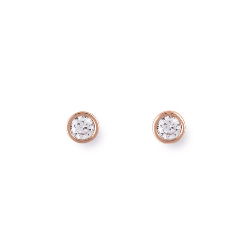【WEB限定】K18 ピンクゴールド ダイヤモンド ピアス