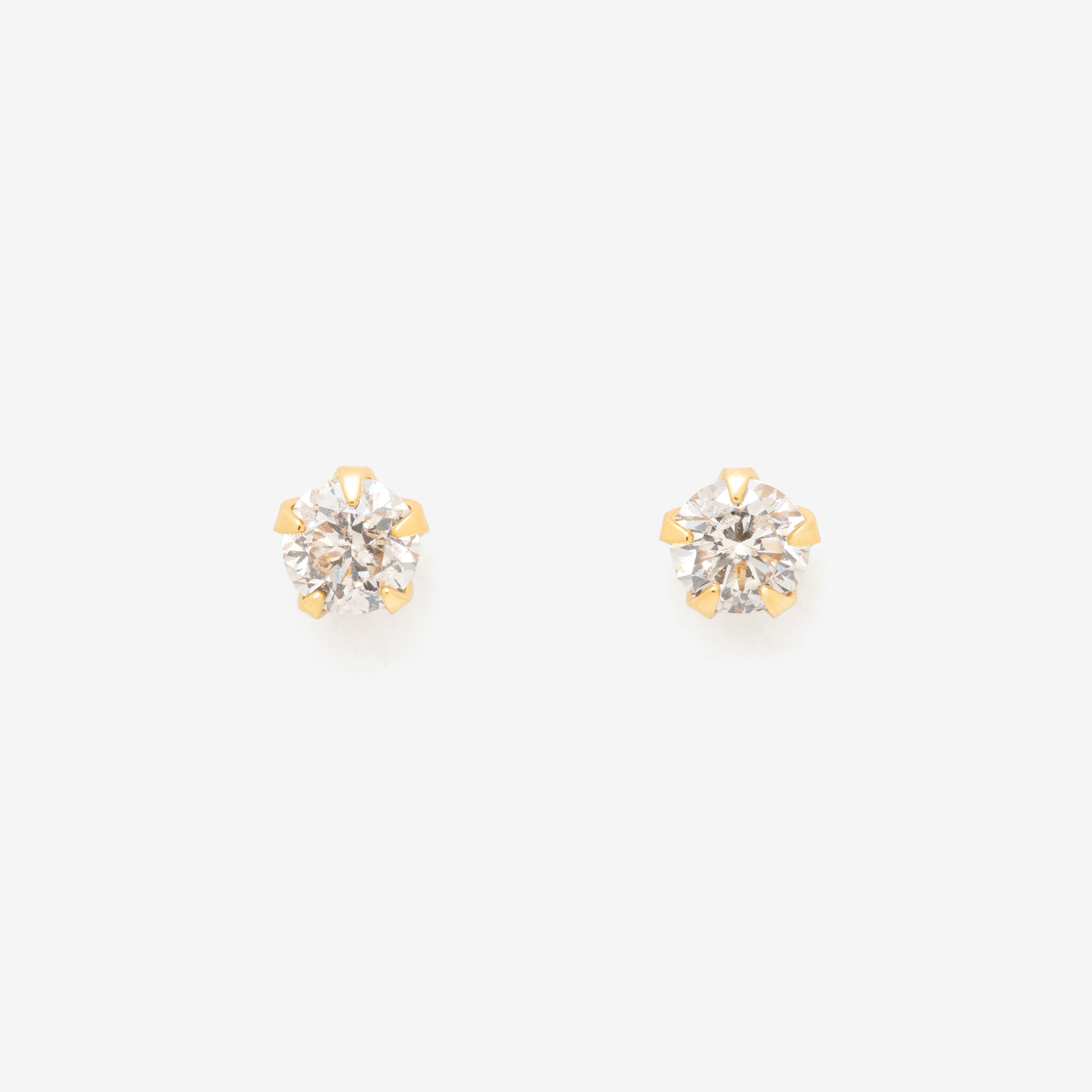 K18 イエローゴールド ダイヤモンド ピアス