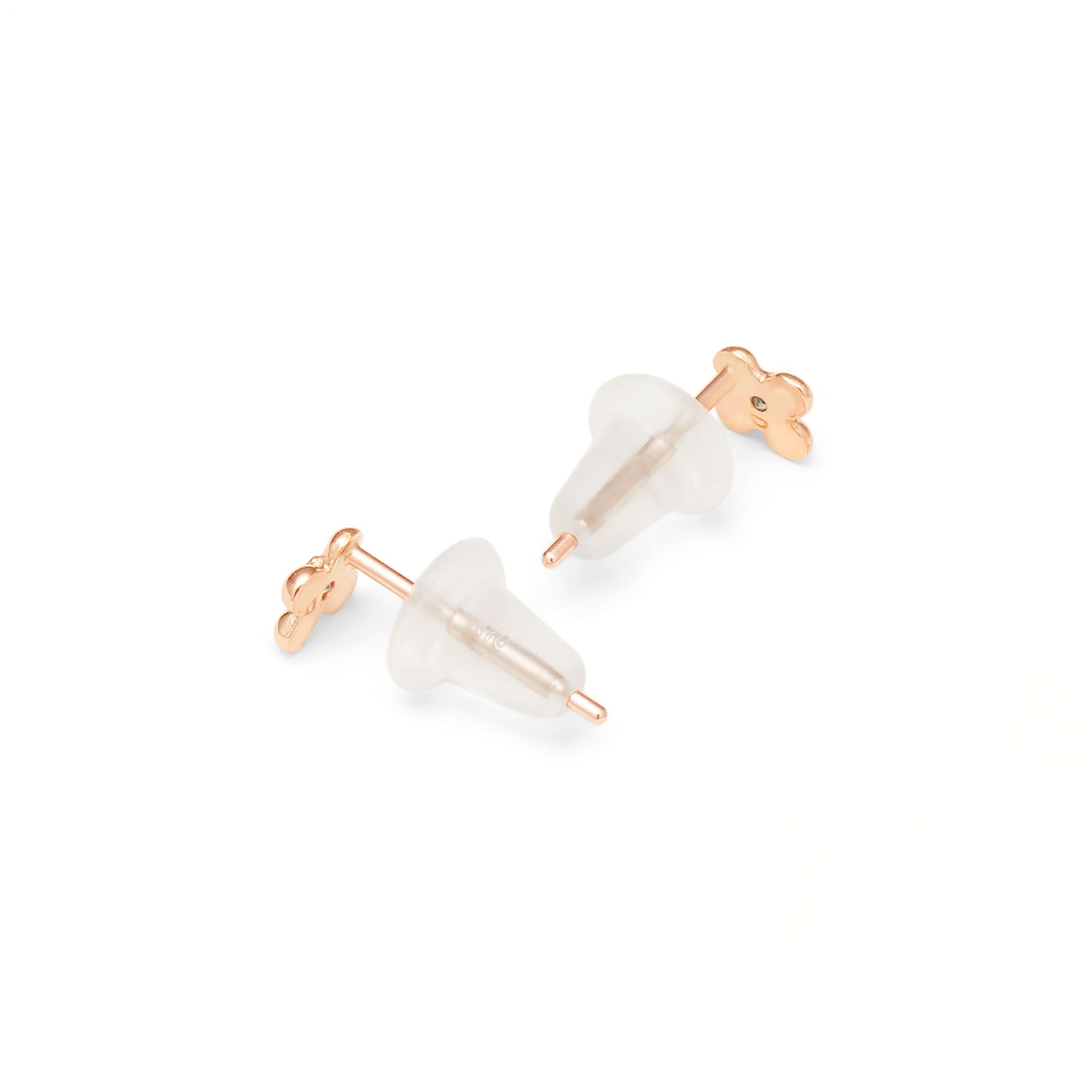 【期間限定セール】K10 ピンクゴールド ダイヤモンド フラワー ピアス