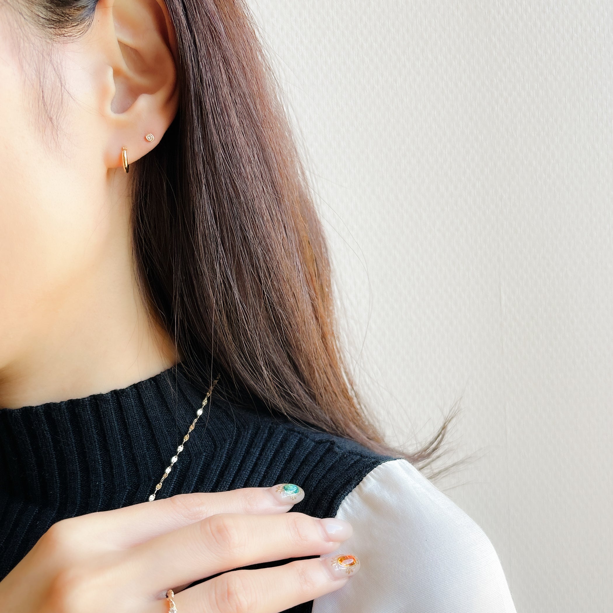 【WEB限定】K18 イエローゴールド ダイヤモンド ピアス
