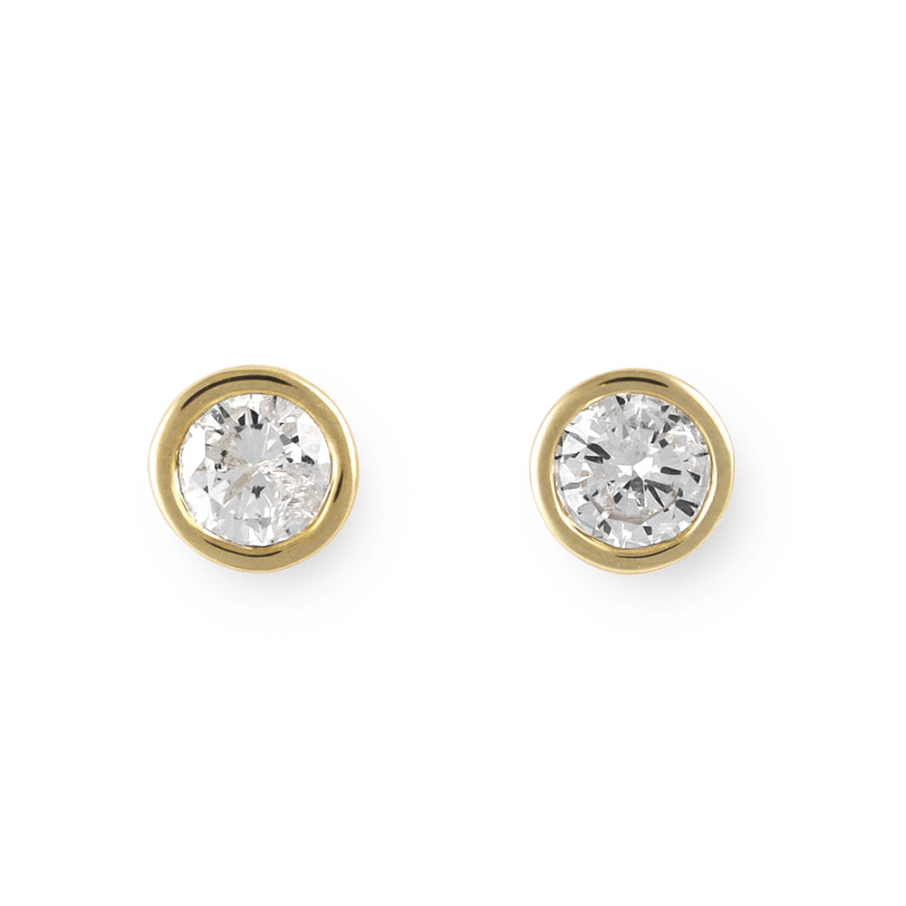 【期間限定セール】WEB限定 K18 イエローゴールド ダイヤモンド ピアス（0.26ct）