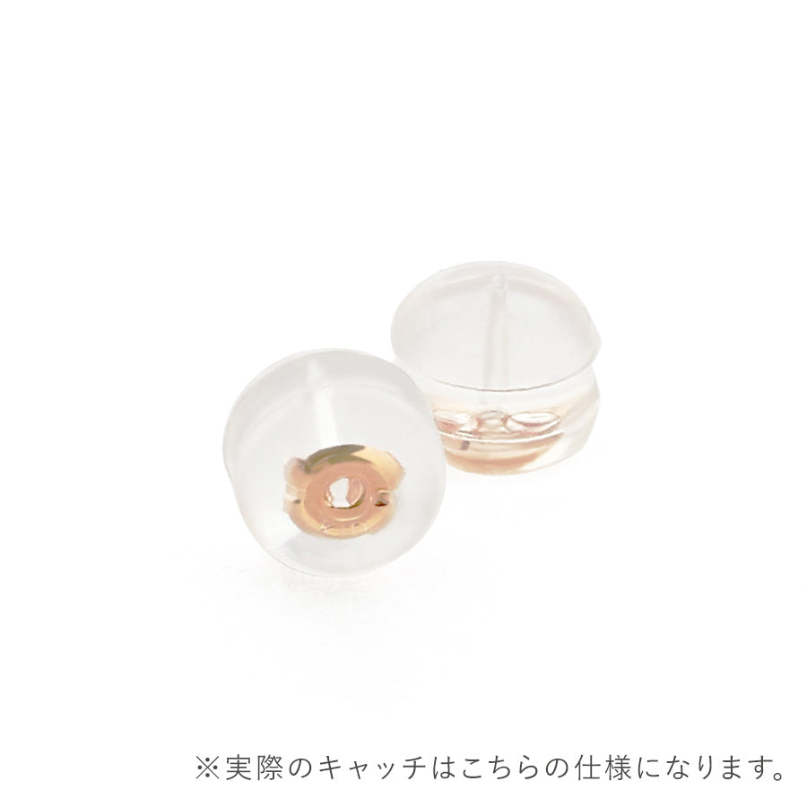 10月誕生石 K10 ピンクゴールド ピンクトルマリン ハート ピアス