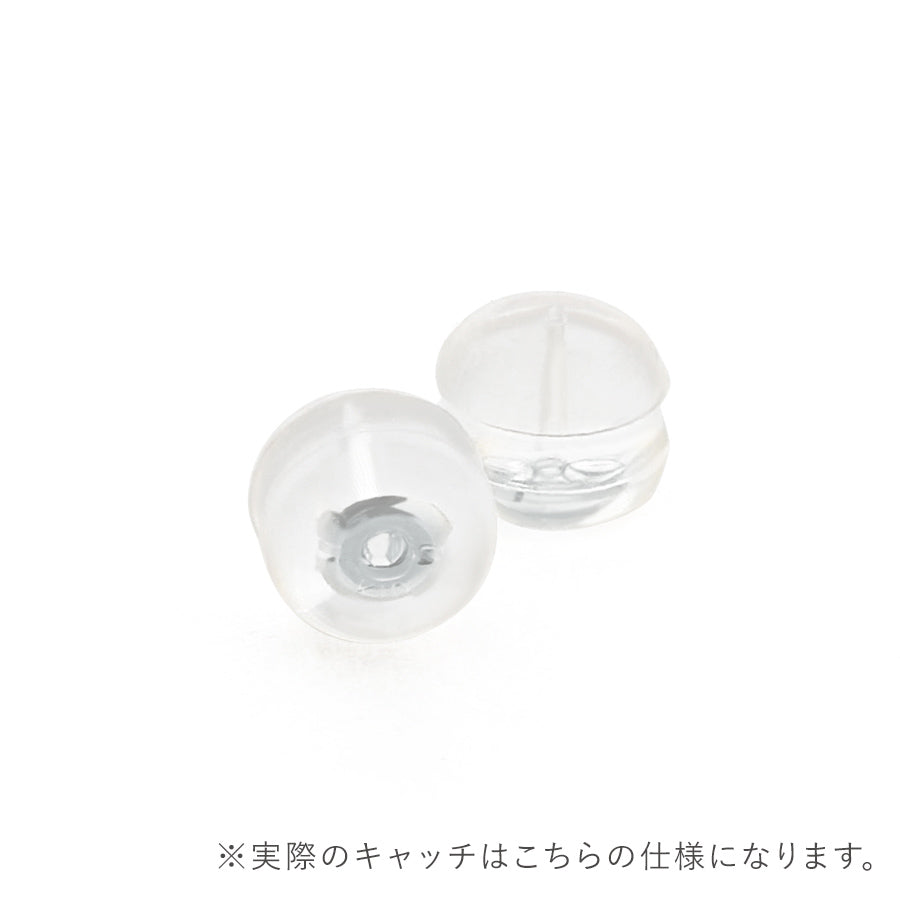11月誕生石 K10 ホワイトゴールド ブルートパーズ ハート ピアス