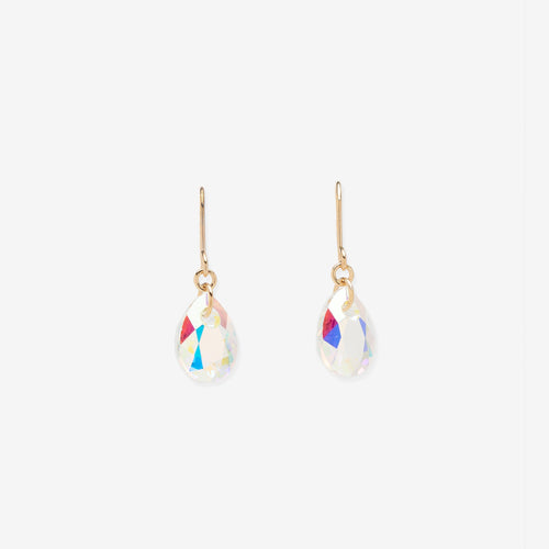 【WEB限定】K10 イエローゴールド クリスタル しずく フック ピアス