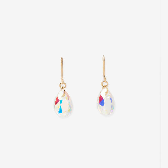 【WEB限定】K10 イエローゴールド クリスタル しずく フック ピアス