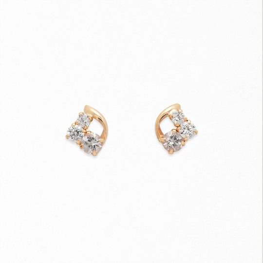 K10 イエローゴールド モルガナイト ピアス