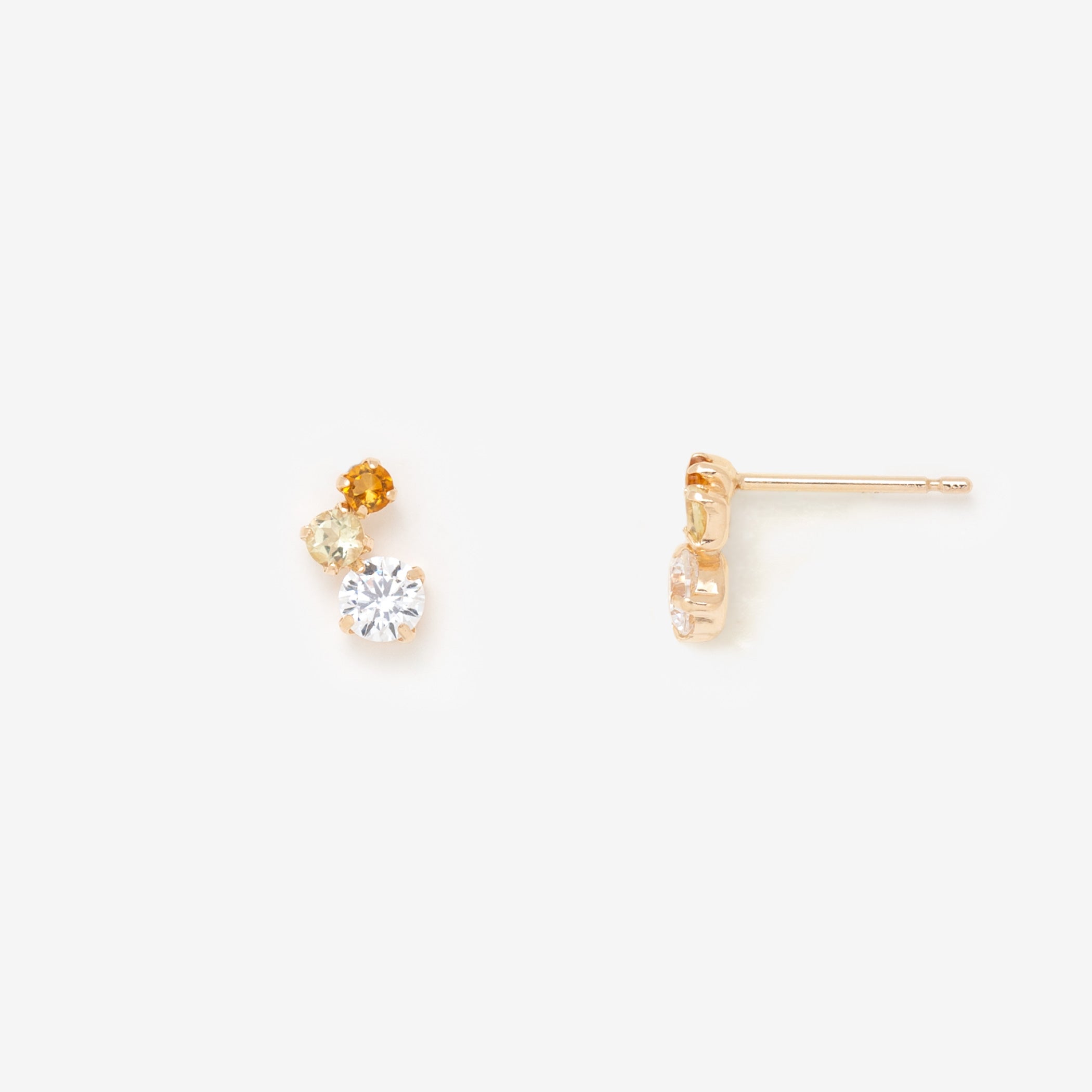 【期間限定セール】11月誕生石  K10 イエローゴールド シトリン ピアス