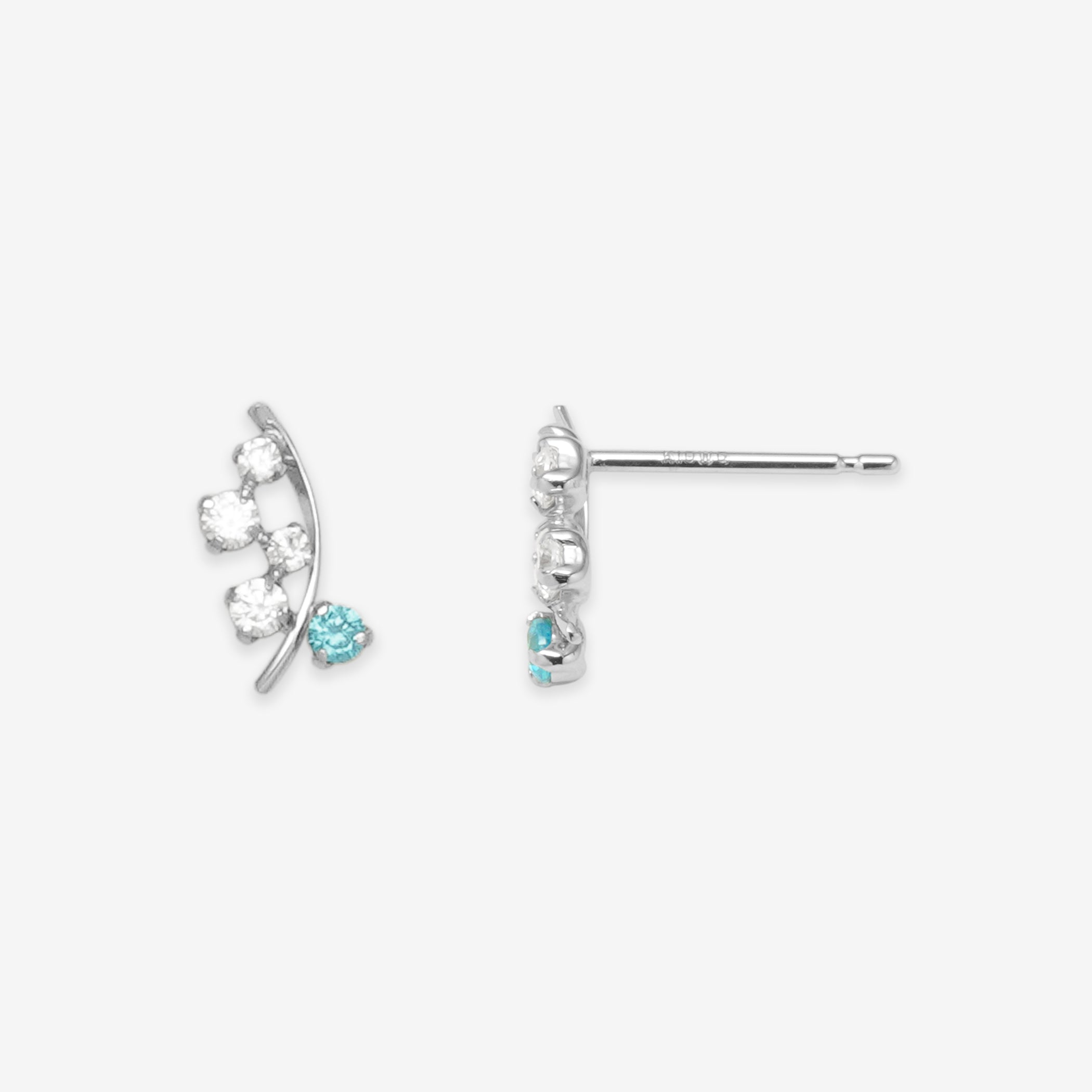 十字架型ピアス　ホワイトゴールド　Milk 凛 RIN ボディピアス クロス 16G 14G 十字架 軟骨 チャーム付き