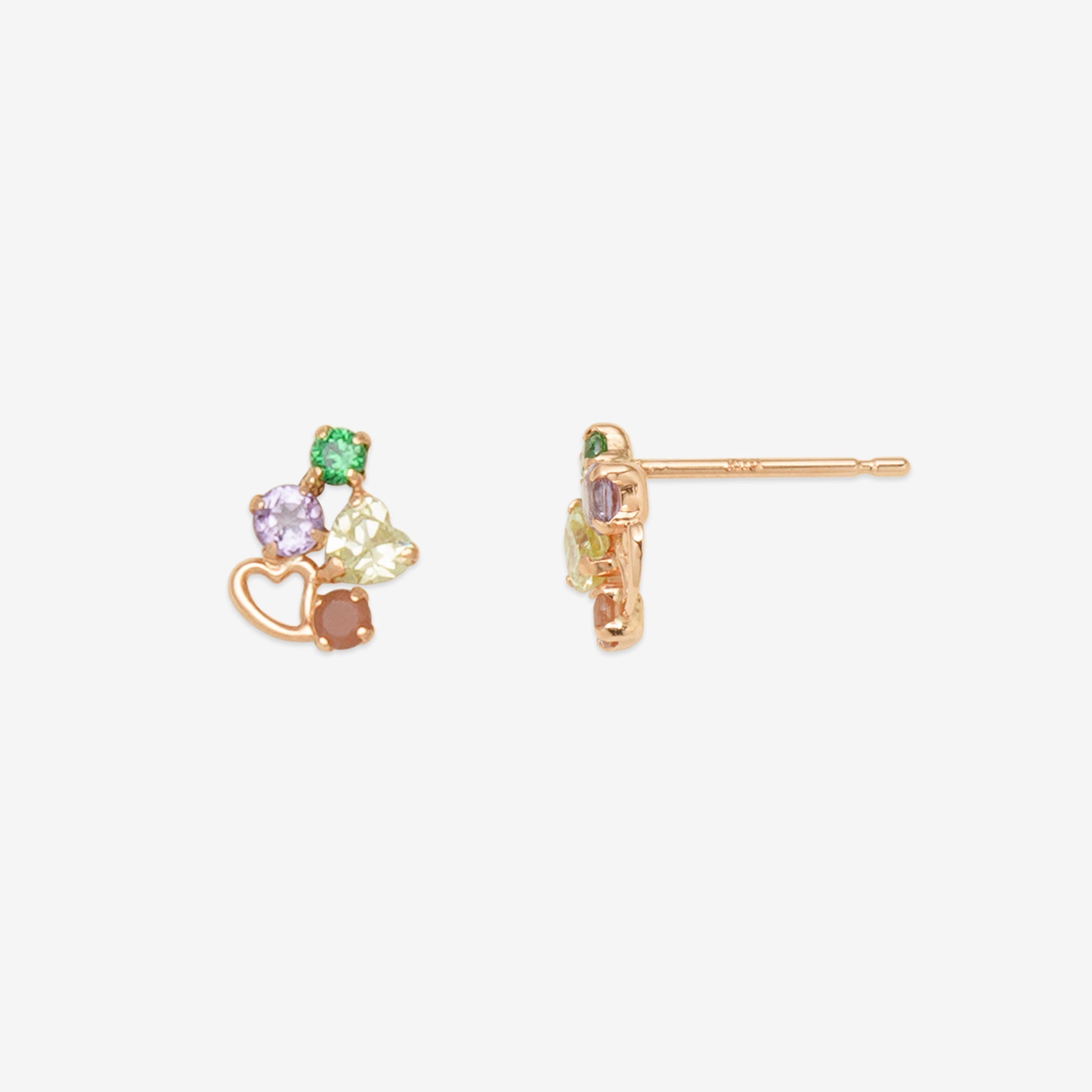 【期間限定セール】K10 ピンクゴールド ライトアメジスト ピアス