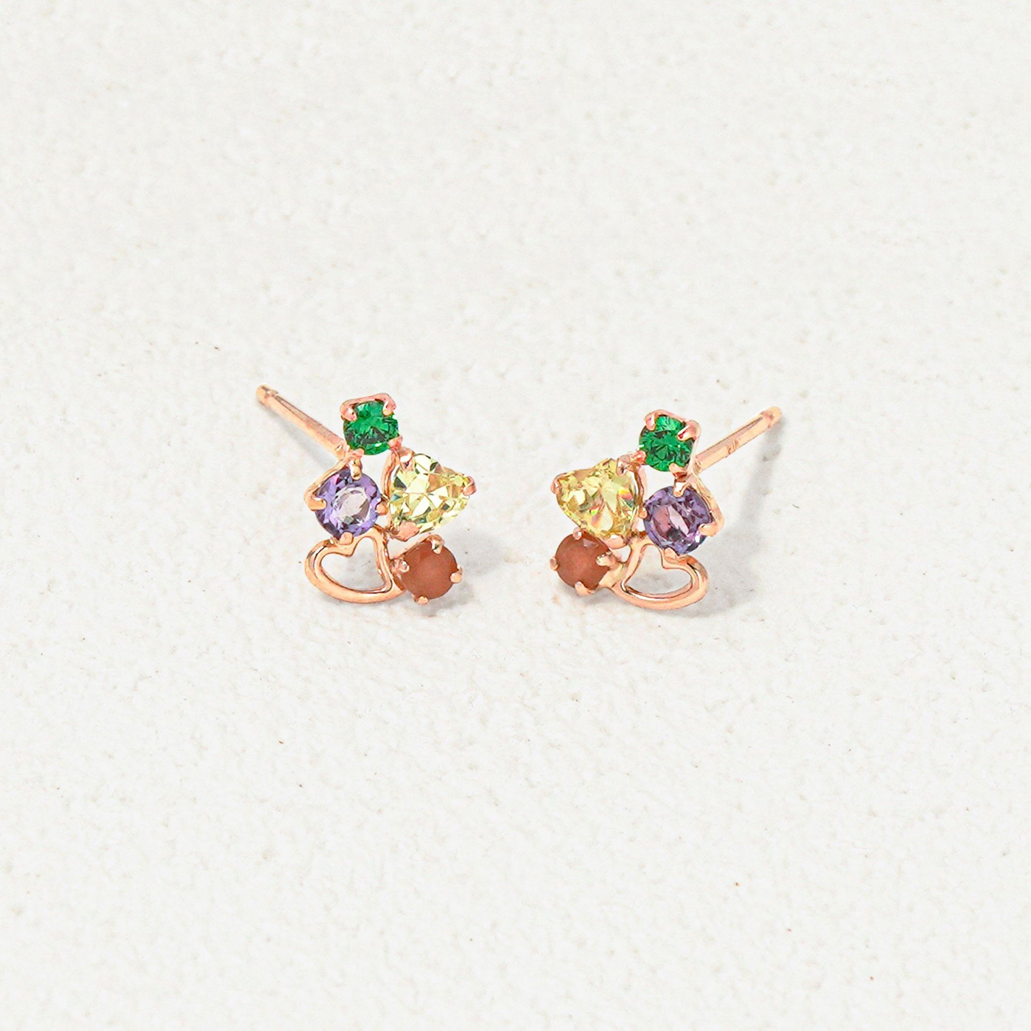 【期間限定セール】K10 ピンクゴールド ライトアメジスト ピアス