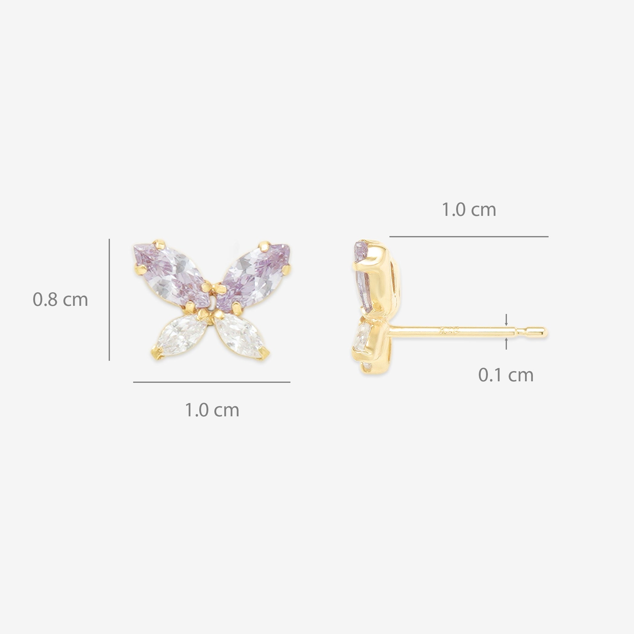 【レア】KONRON ロータスバタフライ ピアス☆ バタフライ ダイヤモンド ピアス | イリス ウォッチアンドジュエリー