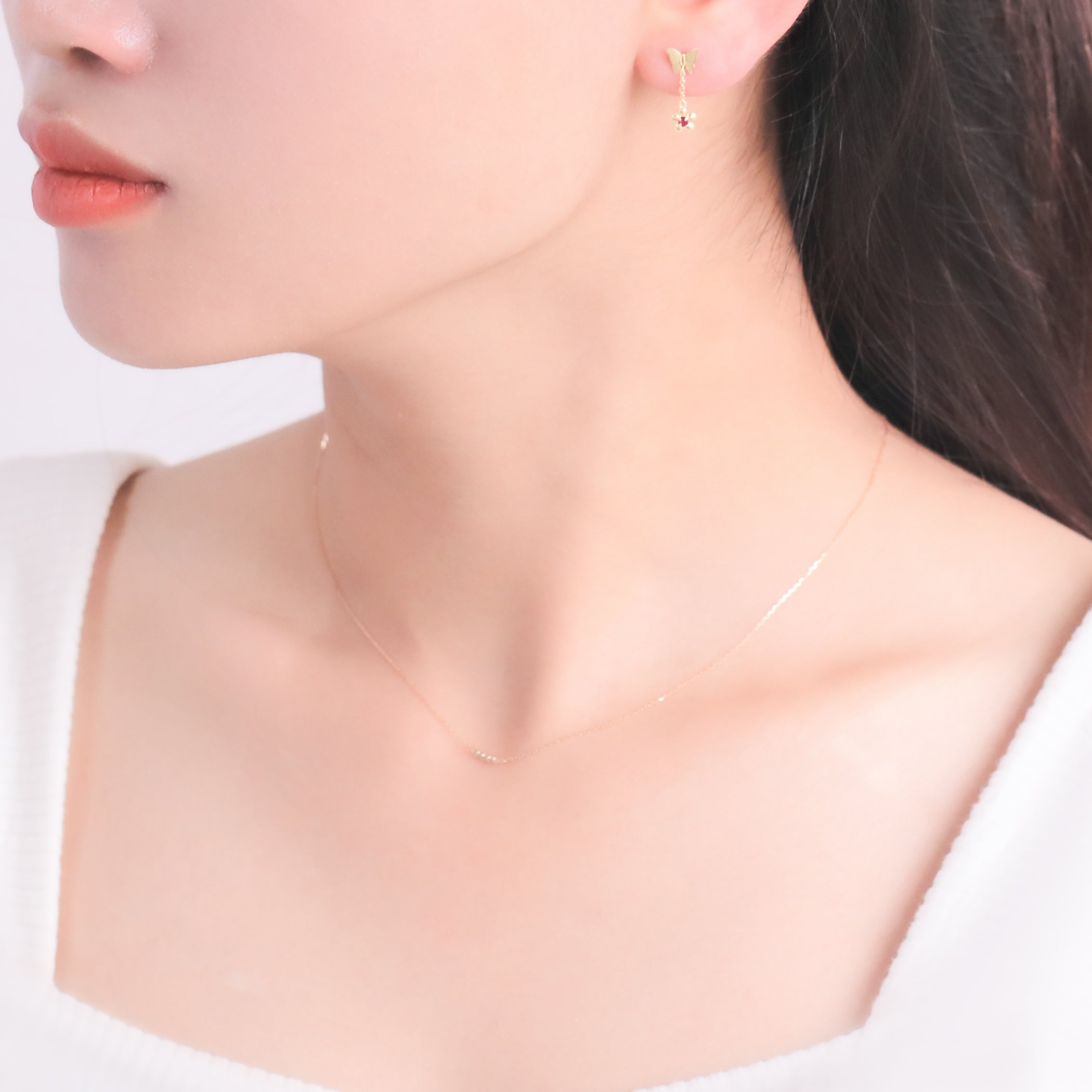 ヒンケル プローブA ゴールド68本 K10 イエローゴールド ルビー バタフライ ピアス – Milluflora
