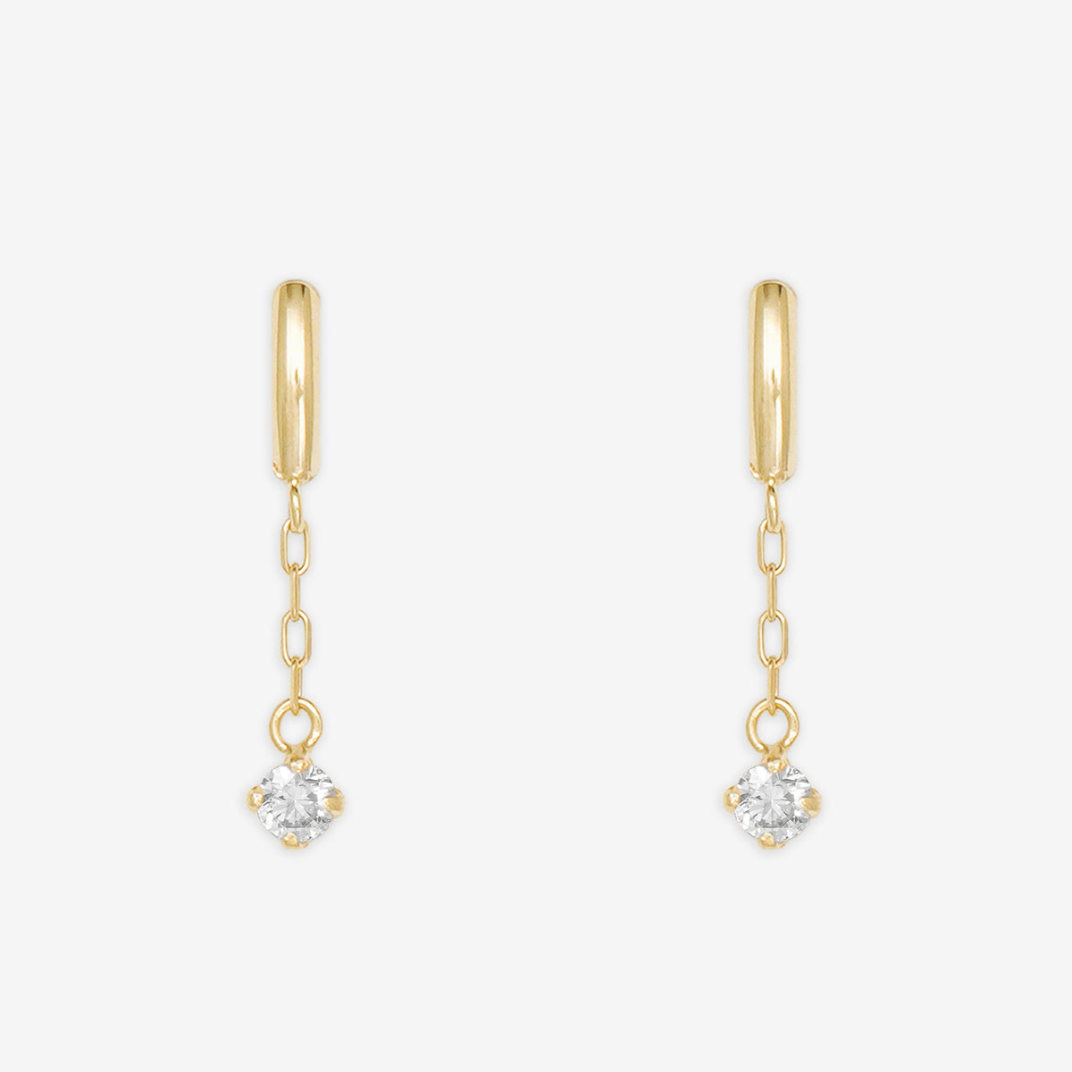 4月誕生石 K10 イエローゴールド モルガナイト ピアス