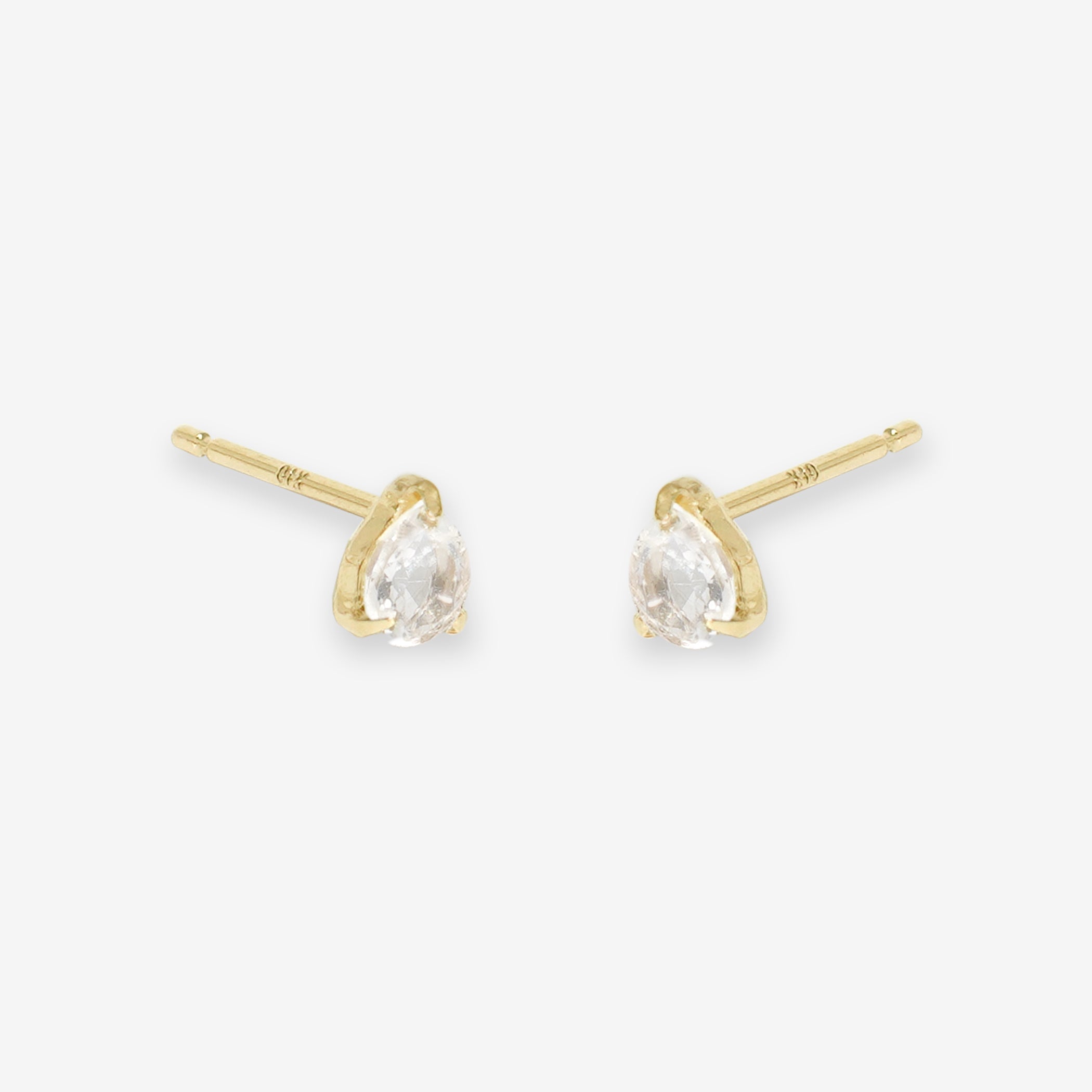 【WEB限定】4月誕生石 K10 イエローゴールド クォーツ しずく ピアス