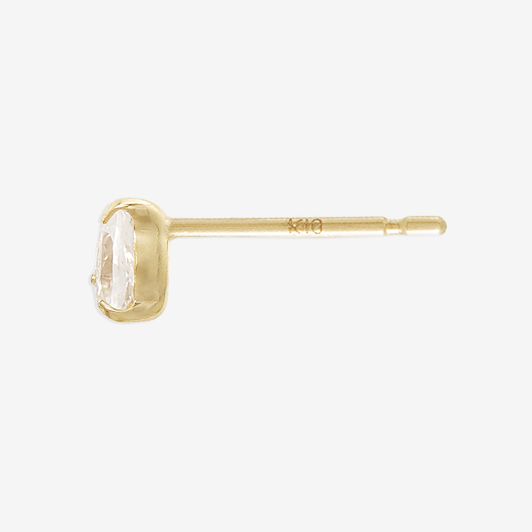 【WEB限定】4月誕生石 K10 イエローゴールド クォーツ しずく ピアス