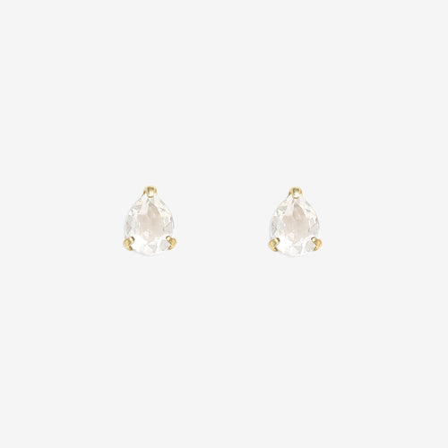 【WEB限定】4月誕生石 K10 イエローゴールド クォーツ しずく ピアス