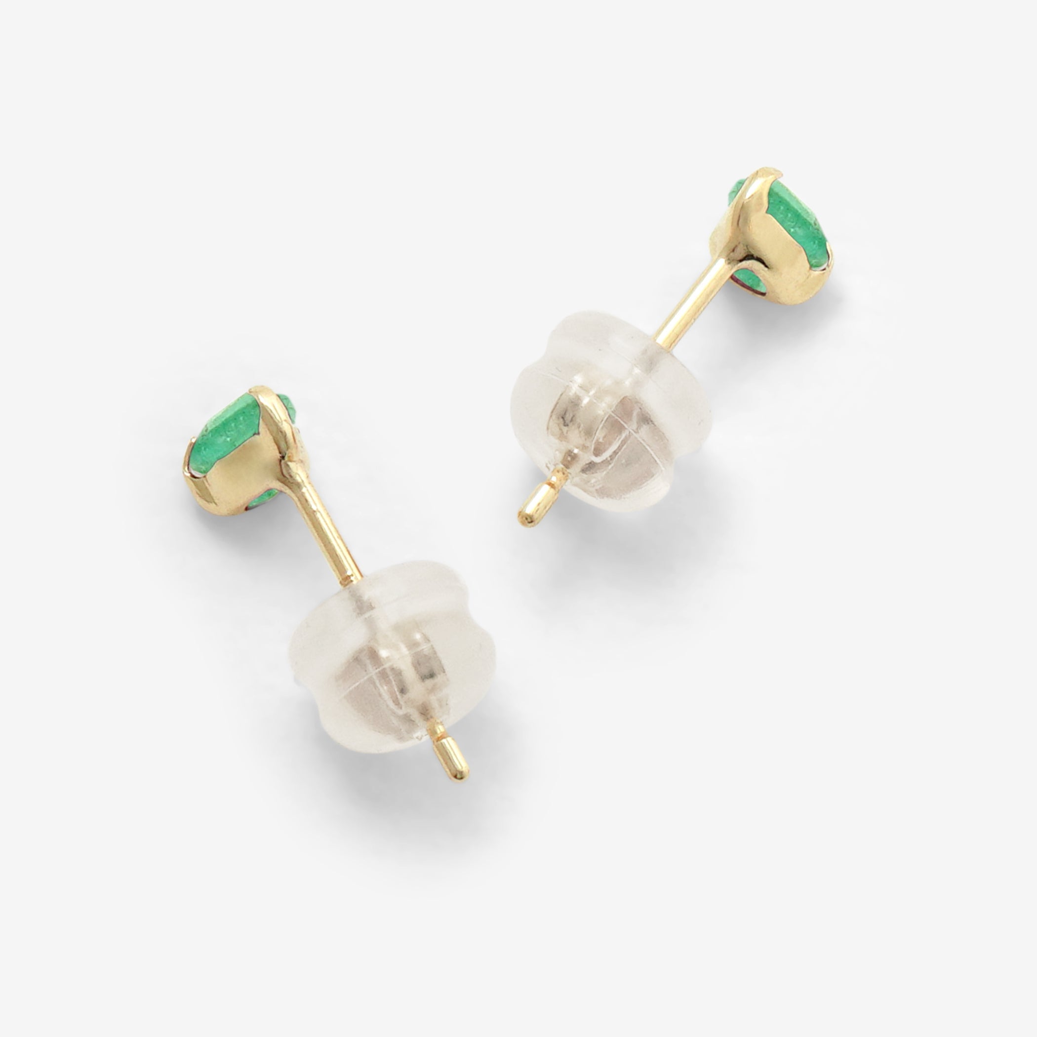 【WEB限定】5月誕生石 K10 イエローゴールド エメラルド しずく ピアス