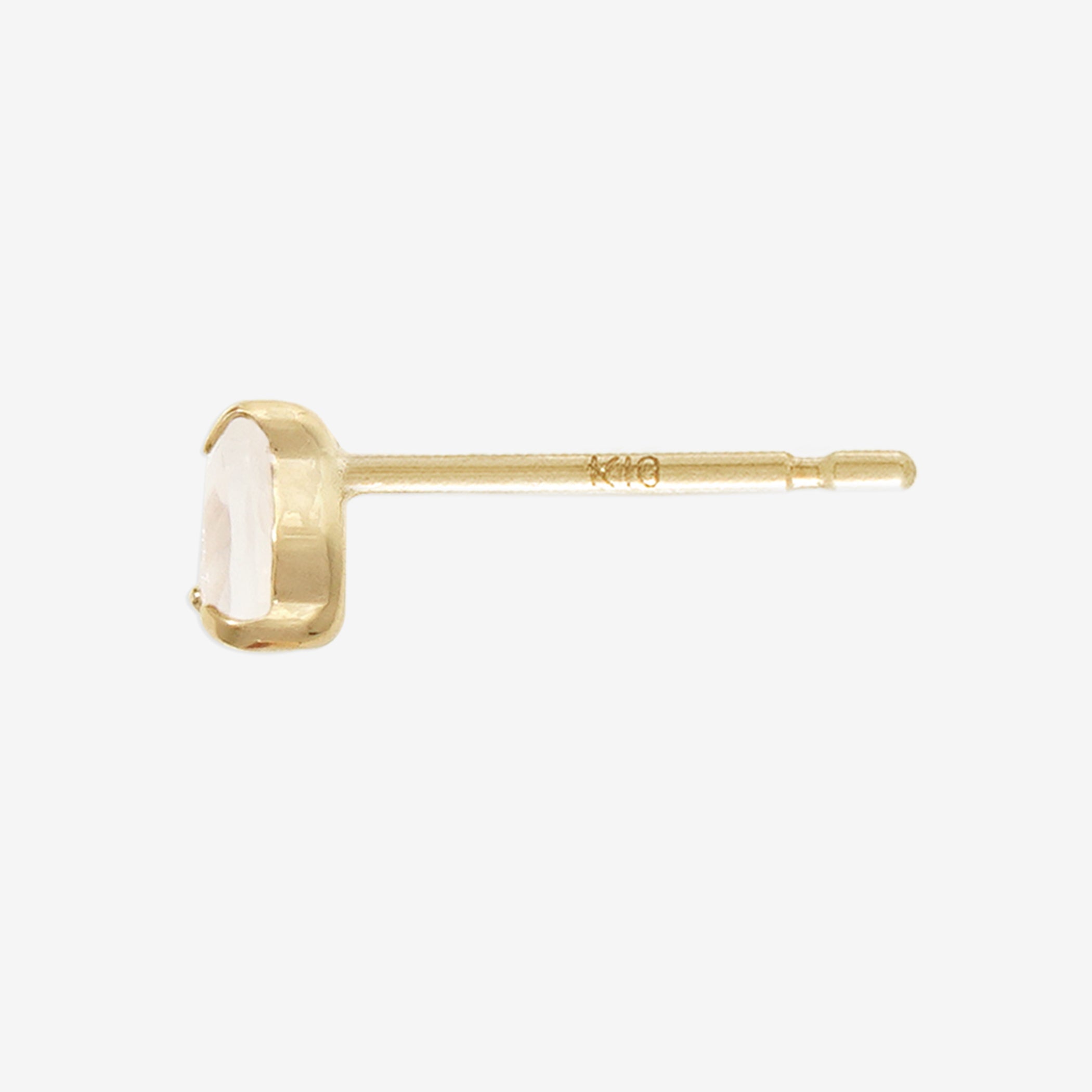【WEB限定】6月誕生石 K10 イエローゴールド ムーンストーン しずく ピアス