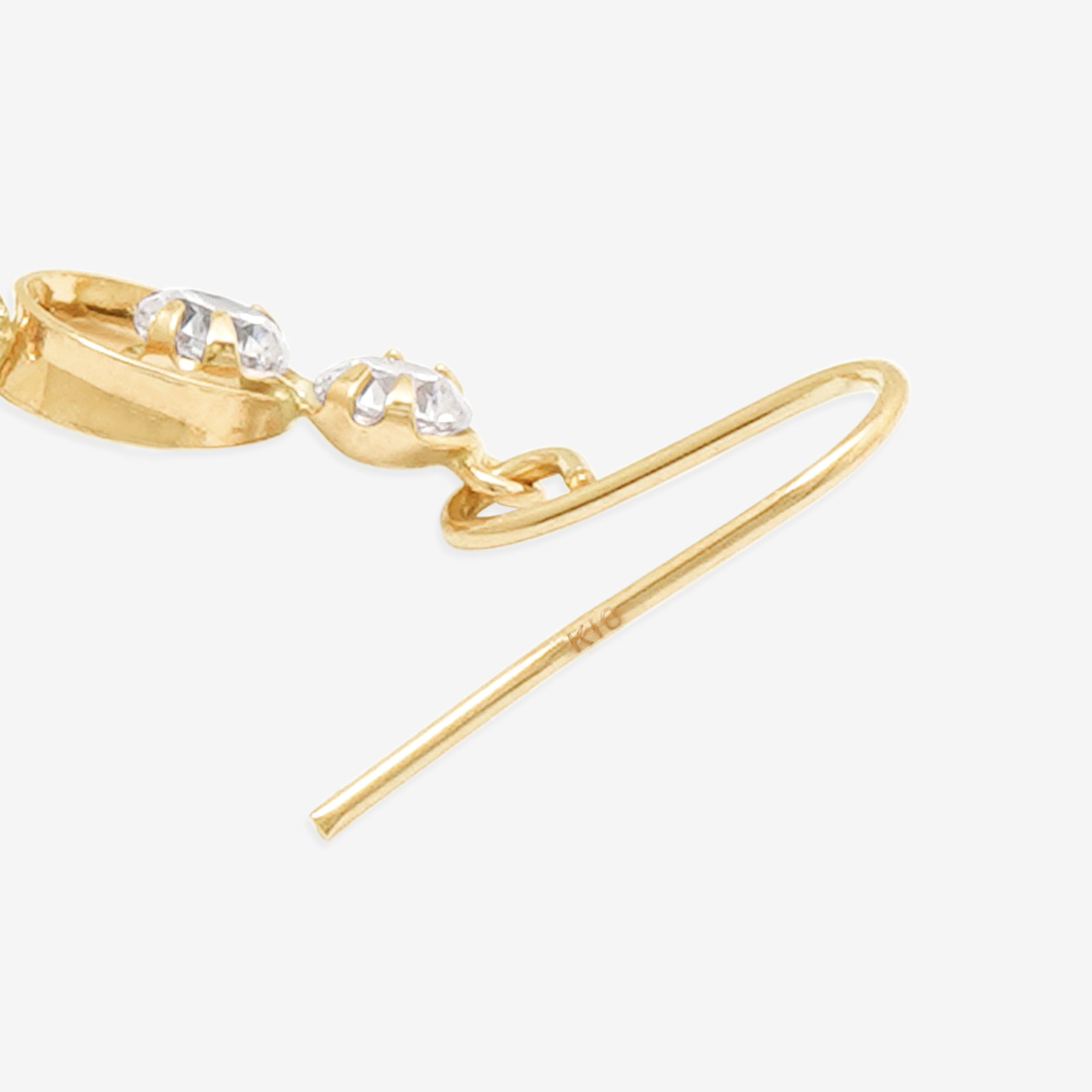 11月誕生石 K10 イエローゴールド シトリン ピアス